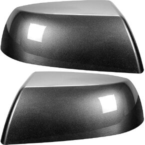 Kojem Gray 1G3 Mirror Covers Kit Assembly Compatible with 2011-2022 Toyota Tundra Crewmax/Sequoia (Dark Gray)