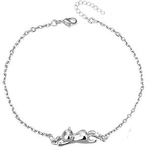 القط محظوظ الخلخال للحيوان الكاحل المرأة أساور الشاطئ قابل للتعديل سلسلة خلخال القدم الفتيات ابنة شقيقة مجوهرات in Kuwait