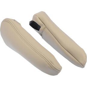 X AUTOHAUX Pair Car Front Seat Armrest Cover Microfiber Leather Gray for Toyota Sienna 2005-2010