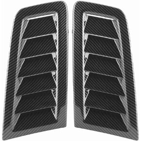 Ejoyous Car Hood Vent, 2Pcs Universal Bonnet Air Vents Engine Hood Car Exterior Parts for Fo cus RS MK2 Style (Carbon Fiber Look)