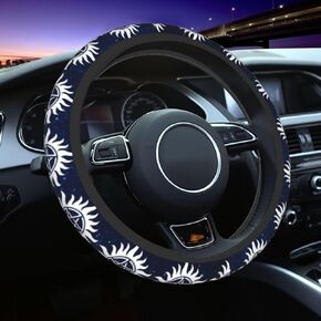 Supernatural Steering Wheel Cover for Women Men Anti-Slip Breathable and Sweat Absorption Universal Cute Steering Wheel Protector Car Accessories -034 in Kuwait