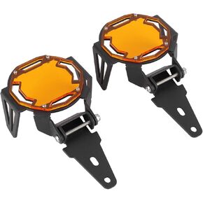 Tbest Motorcycle Fog Lamp Guard,R1200Gs Accessories R 1250 Gsa Accessories Light Covers Motocycle Fog Light Guard Protective Cover Led Lamp Protector Fit For R1200G(Yellow)