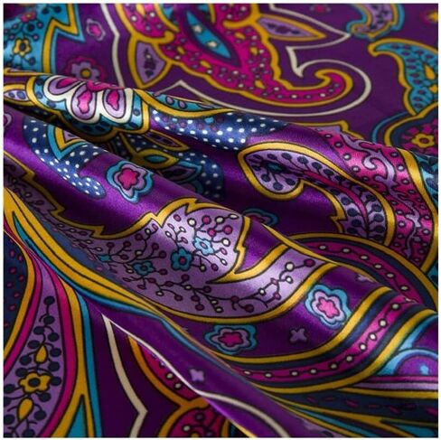 The Crafty Owl Beautiful, Elegant and Soft Paisley Retro Abstract Mandala Silk Feel Scarves/Scarfs/Shawls in Saudi Arabia