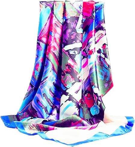 The Crafty Owl Beautiful, Elegant and Soft Paisley Retro Abstract Mandala Silk Feel Scarves/Scarfs/Shawls in Saudi Arabia