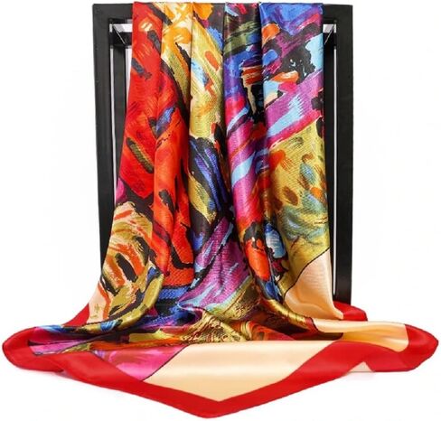 The Crafty Owl Beautiful, Elegant and Soft Paisley Retro Abstract Mandala Silk Feel Scarves/Scarfs/Shawls in Saudi Arabia