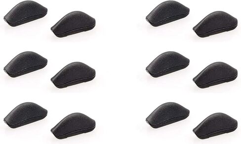 NicelyFit Black Rubber Nose Pads Pieces Buds fit Oakley Crosslink Glass Eyeglasss Frames Regular Euro Size in Saudi Arabia