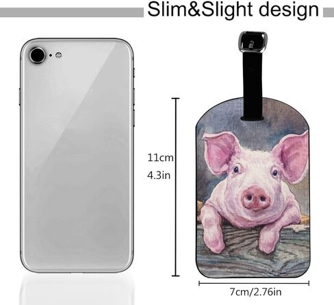 مجموعة علامات الأمتعة المصنوعة من جلد الغنم الكرتوني من Oplp مكونة من 2 ملصق لحقيبة السفر لحقيبة الظهر in Kuwait