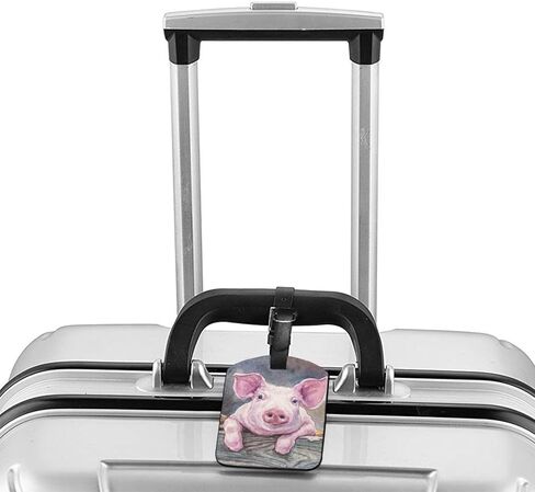 مجموعة علامات الأمتعة المصنوعة من جلد الغنم الكرتوني من Oplp مكونة من 2 ملصق لحقيبة السفر لحقيبة الظهر in Kuwait