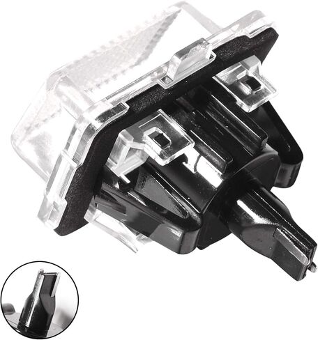 2 قطعة ضوء زينون أبيض LED للوحة الترخيص متوافق مع 2007-2012 Mercedes-Benz W204 S204 W212 W216 C207 S212 W221 C216 W218 C300 C350 E300 E350 A2218200856 in Kuwait