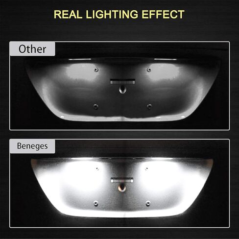 2 قطعة ضوء زينون أبيض LED للوحة الترخيص متوافق مع 2007-2012 Mercedes-Benz W204 S204 W212 W216 C207 S212 W221 C216 W218 C300 C350 E300 E350 A2218200856 in Kuwait