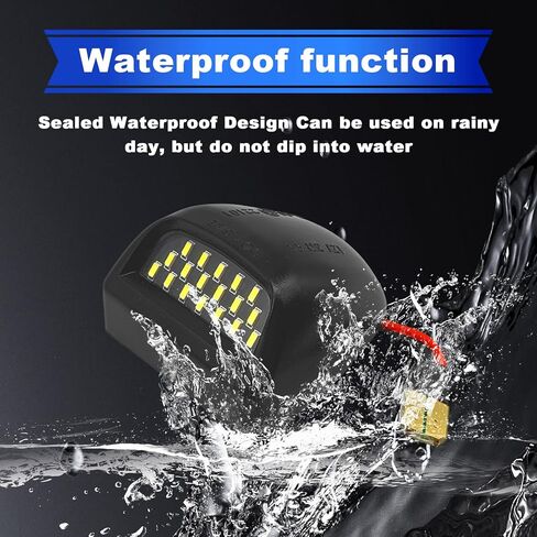 مجموعة مصابيح LED كاملة للوحة الترخيص لسيارة Chevy Silverado 1500 2500 3500 Suburban Tahoe GMC Sierra 1500 2500 3500 Yukon XL Escalade 6000K أبيض (قطعتان) in Kuwait