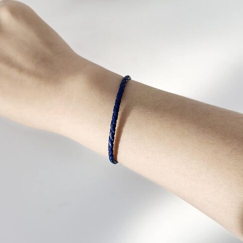 عميق بولي المنسوجة الجلود سوار سحر القلب المشبك سلسلة معصمه ل باندورا الأوروبي الخرزة سحر النساء الرجال المجوهرات 21 سنتيمتر in Kuwait