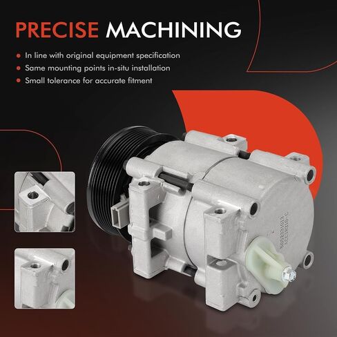 A-Premium A/C Compressor with Clutch Compatible with Ford Excursion 7.3L 2000-2003 in Saudi Arabia