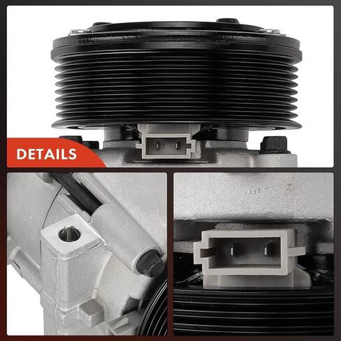 A-Premium A/C Compressor with Clutch Compatible with Ford Excursion 7.3L 2000-2003 in Saudi Arabia