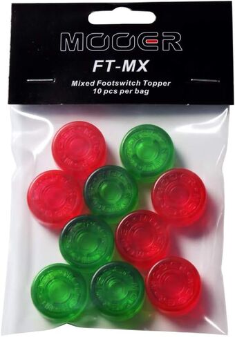 MOOER Candy Footswitch Toppers Colorful Footswitch Toppers 10pcs 10 colors Mixed FT-MX in Kuwait