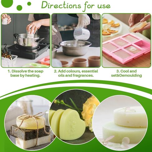 Sukh White Glycerin Soap-Base for Soap-Making Pre-Cut Particles Glycerin Soap Base Soap for Soap Making,Melt and Pour Soap Base for Handmade Soap Making Supplies Vegetable Glycerin,Coconut Oil 430 g in Saudi Arabia