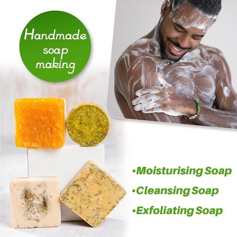 Sukh White Glycerin Soap-Base for Soap-Making Pre-Cut Particles Glycerin Soap Base Soap for Soap Making,Melt and Pour Soap Base for Handmade Soap Making Supplies Vegetable Glycerin,Coconut Oil 430 g in Saudi Arabia
