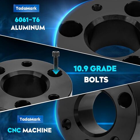 TadaMark Leveling Lift Kit 3in Front & 2in Rear Suspension Kit Fit for Dodge for Ram 1500 2009-2010 Fit for Ram 1500 4WD 2011-2023 3" Front Strut Spacers and 2" Rear Lift Spacer in Saudi Arabia