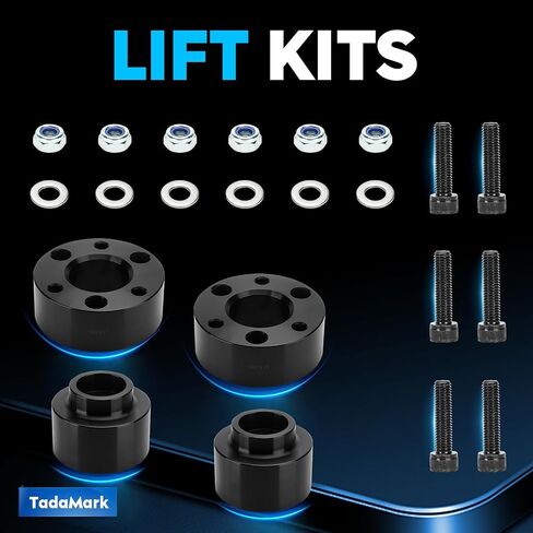 TadaMark Leveling Lift Kit 3in Front & 2in Rear Suspension Kit Fit for Dodge for Ram 1500 2009-2010 Fit for Ram 1500 4WD 2011-2023 3" Front Strut Spacers and 2" Rear Lift Spacer in Saudi Arabia
