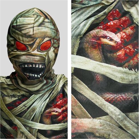 IKALI Zombie Mummy Kids Halloween Costume Boys Girls Toddlers Party Dress-up Jumpsuit in Saudi Arabia