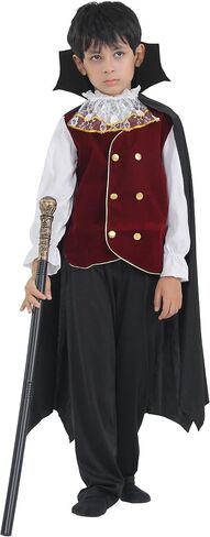 EOZY Kids Boys Halloween Vampire Costume Child Vampire Noble Dracula Role Play Dress Up Cosplay Party Clothes… in Kuwait
