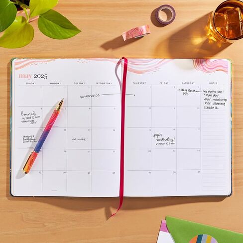 Erin Condren 2025 Softbound Life Planner (Jan - Dec 2025), 8" x 10" 12-Month Weekly & Monthly Planner Journal, Vertical Layout, Soft Cover, Layflat Binding, Evolve Cover & Interior Design in Kuwait