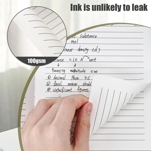 Koogel Leather Journal for Women, Lined Journal Notebook, Brown College Ruled Notebook School Office Travel 5.8" x 8.3" in Saudi Arabia
