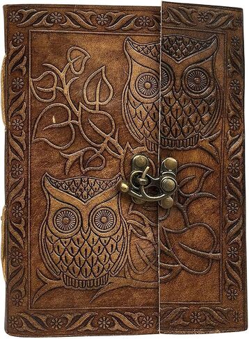 Dharma_craft Geniune Leather Journal Christmas Handmade Leather Bound Dairy Notepad for Men and Women with Unlined Handmade Pape 7 x 5 Inches Traveler's Notebook in Saudi Arabia