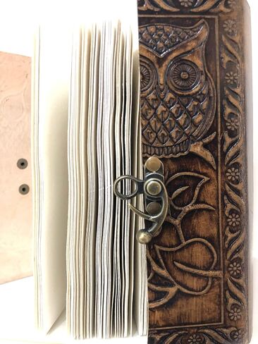 Dharma_craft Geniune Leather Journal Christmas Handmade Leather Bound Dairy Notepad for Men and Women with Unlined Handmade Pape 7 x 5 Inches Traveler's Notebook in Saudi Arabia