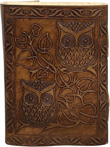Dharma_craft Geniune Leather Journal Christmas Handmade Leather Bound Dairy Notepad for Men and Women with Unlined Handmade Pape 7 x 5 Inches Traveler's Notebook in Saudi Arabia