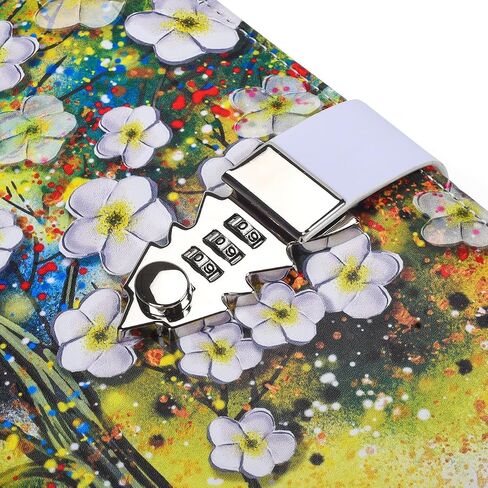 Diary with Lock for Women, A5 PU Leather Journal with Combination Lock, 220 Pages Secret Diary with Lock for Girls Boys in Saudi Arabia