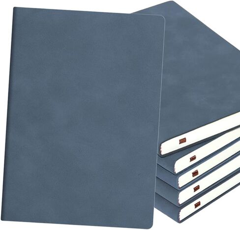 JuTao Fine Cover Lined Journal Notebooks, Classic Notebook, Line Ruled, Notebook 100 Pages Thickened Paper 6.1 "x8.2" Writing Notepad (Blue Gray) in Saudi Arabia