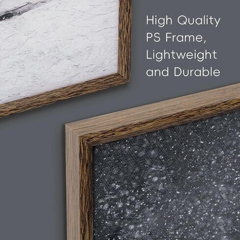 ArtbyHannah 12x16 Inch Christmas Canvas Wall Art, 2 Pack Framed Christmas Wall Decor, Winter Wall Art with Wall Christmas Tree Snowy Forest Scene, Winter Wall Decor for Christmas Wall Decoration in Saudi Arabia