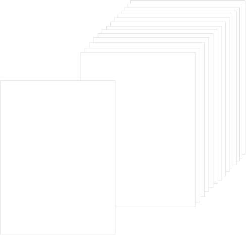 100 Sheets 8.5x11 inches, 300gsm White Thick Paper Cardstock Blank Paper Greeting Cards for DIY Arts Cards Making Invitations Office Paper Crafting Scrapbook Supplies in Saudi Arabia