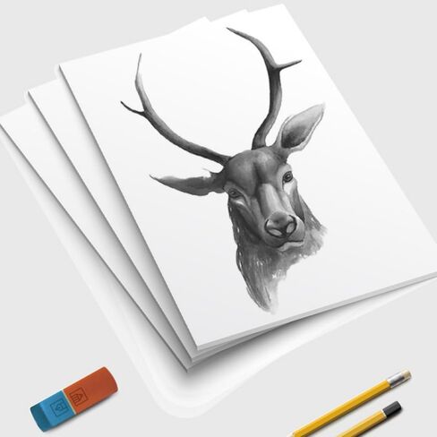 100 Sheets 8.5x11 inches, 300gsm White Thick Paper Cardstock Blank Paper Greeting Cards for DIY Arts Cards Making Invitations Office Paper Crafting Scrapbook Supplies in Saudi Arabia