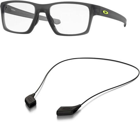 مجموعة نظارات أوكلي OX8140: OX 8140 814002 Litebeam Satin Gray Smoke ومجموعة ملحقات مقود أسود كبير in Saudi Arabia
