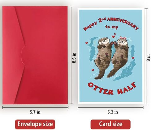 Anniversary Card Gift for Wife, Husband,Boyfriend or Girlfriend,Romantic Anniversary Card for Men Women,Wedding Anniversary Cards for Him Her,Love Card for Couple in Kuwait