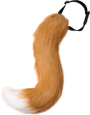 Faux Fur Fox Tail Wolf Tail Cosplay Halloween Christmas Fancy Party Costume in Saudi Arabia