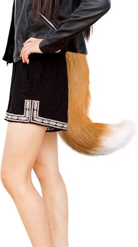 Faux Fur Fox Tail Wolf Tail Cosplay Halloween Christmas Fancy Party Costume in Saudi Arabia