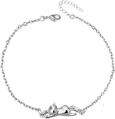 القط محظوظ الخلخال للحيوان الكاحل المرأة أساور الشاطئ قابل للتعديل سلسلة خلخال القدم الفتيات ابنة شقيقة مجوهرات in Kuwait