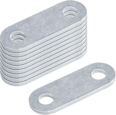 10 قطع 2-1/4 بوصة أشرطة تكبل أوراق المقطورة لربيع أوراق العين المزدوجة، عرض 1-1/4 بوصة، سمك 4.8 مم in Kuwait