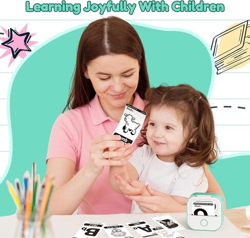 Print Pods Mini Printer, Portable Sticker Printer Y02C, Mini Printer Sticker Machine, Bluetooth Inkless Printer for Phone, Thermal Portable Printer for Learning, Note, Photos, Journal in Kuwait