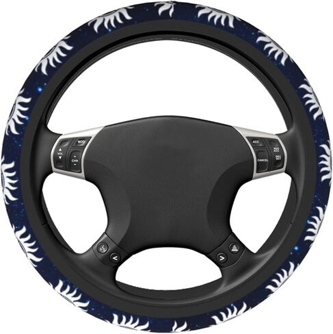 Supernatural Steering Wheel Cover for Women Men Anti-Slip Breathable and Sweat Absorption Universal Cute Steering Wheel Protector Car Accessories -034 in Kuwait