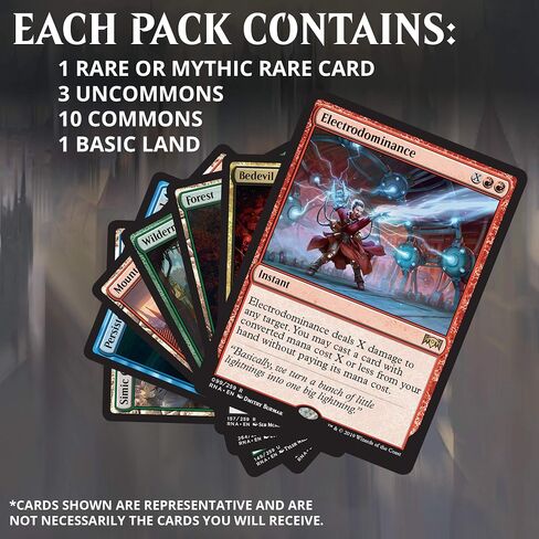 Magic: The Gathering Ravnica Allegiance Bundle | 10 Booster Packs + Land Cards (230 Cards) | Accessories in Saudi Arabia