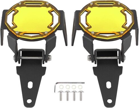 Tbest Motorcycle Fog Lamp Guard,R1200Gs Accessories R 1250 Gsa Accessories Light Covers Motocycle Fog Light Guard Protective Cover Led Lamp Protector Fit For R1200G(Yellow) in Saudi Arabia