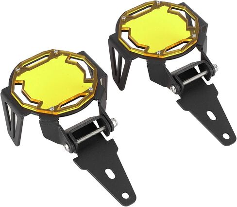 Tbest Motorcycle Fog Lamp Guard,R1200Gs Accessories R 1250 Gsa Accessories Light Covers Motocycle Fog Light Guard Protective Cover Led Lamp Protector Fit For R1200G(Yellow) in Saudi Arabia
