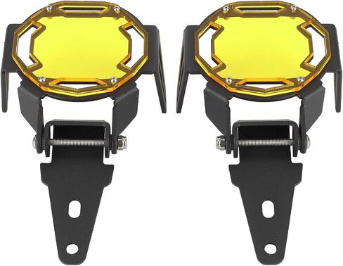 Tbest Motorcycle Fog Lamp Guard,R1200Gs Accessories R 1250 Gsa Accessories Light Covers Motocycle Fog Light Guard Protective Cover Led Lamp Protector Fit For R1200G(Yellow) in Saudi Arabia