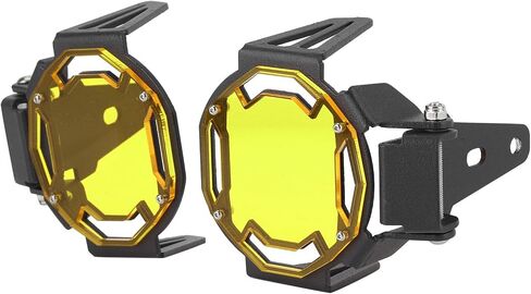 Tbest Motorcycle Fog Lamp Guard,R1200Gs Accessories R 1250 Gsa Accessories Light Covers Motocycle Fog Light Guard Protective Cover Led Lamp Protector Fit For R1200G(Yellow) in Saudi Arabia
