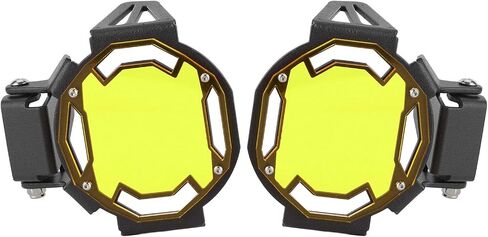 Tbest Motorcycle Fog Lamp Guard,R1200Gs Accessories R 1250 Gsa Accessories Light Covers Motocycle Fog Light Guard Protective Cover Led Lamp Protector Fit For R1200G(Yellow) in Saudi Arabia