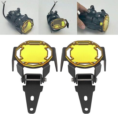 Tbest Motorcycle Fog Lamp Guard,R1200Gs Accessories R 1250 Gsa Accessories Light Covers Motocycle Fog Light Guard Protective Cover Led Lamp Protector Fit For R1200G(Yellow) in Saudi Arabia
